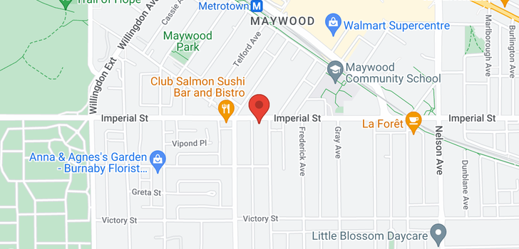 map of 4476 IMPERIAL STREET